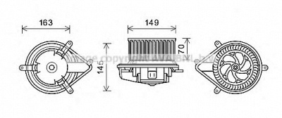 AVA QUALITY COOLING rt8512 -  Электродвигатель, вентиляция салона